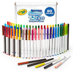 CRAYOLA Super Tips, Washable Markers, 80 Count, Includes Scented