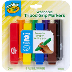 Crayola My First Tripod Grip Markers-8/Pkg 81-1386