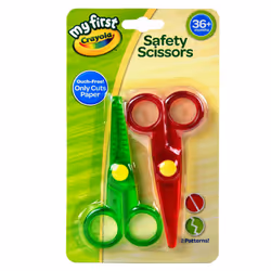 Crayola Scissors My First Plastic Children's Safety Scissors - 2 Pack