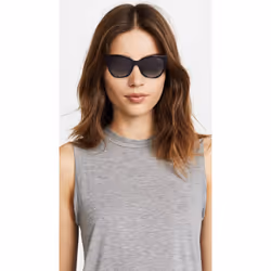 Marc Jacobs Women's Marc 336/S Cat Eye Sunglasses  Black/Gray Shaded