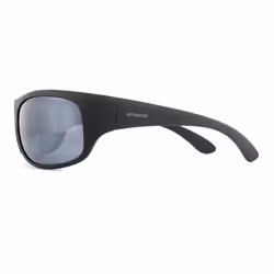 Polaroid Sport Sunglasses 07886 003 EX Matte Black Grey Silver Polarized Mirror