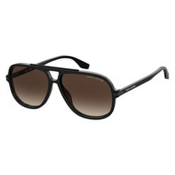 sunglasses men's pilot double bridge black/brown