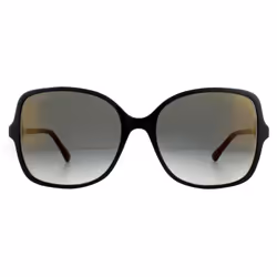Jimmy Choo Sunglasses JUDY/S 807 FQ Black Transparent Grey Gradient Gold Mirror