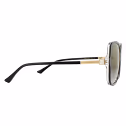 Jimmy Choo Sunglasses JUDY/S 807 FQ Black Transparent Grey Gradient Gold Mirror