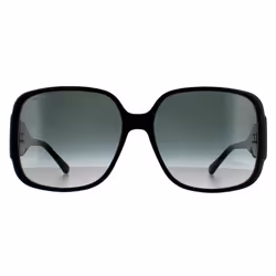 Jimmy Choo Sunglasses TARA/S DXF 9O Black Glitter Dark Grey Gradient
