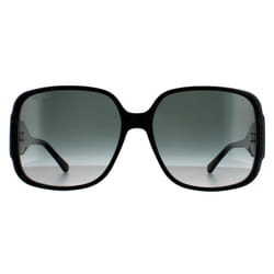 Jimmy Choo Sunglasses TARA/S DXF 9O Black Glitter Dark Grey Gradient