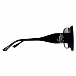 Jimmy Choo Sunglasses TARA/S DXF 9O Black Glitter Dark Grey Gradient