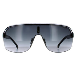 Carrera Sunglasses Topcar 1/N 80S 9O Black White Dark Grey Gradient