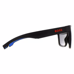 Hugo Boss Sunglasses BOSS 1451/S 0VK DC Matte Black Blue White Silver Mirror