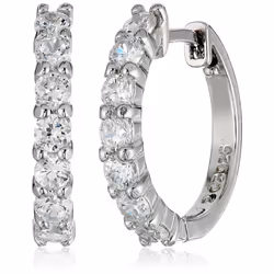 Amazon Essentials Sterling Silver Hinged Huggie Hoop Earrings
