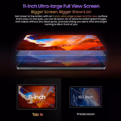Blackview Tab16 10.95 inch Android Big Screen Tablet 8G + 256G Blue