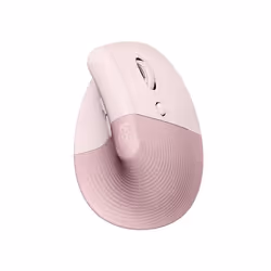 Mouse LOGITECH Lift Pink Bluetooth USB 4000 4 Vertical Mac OS