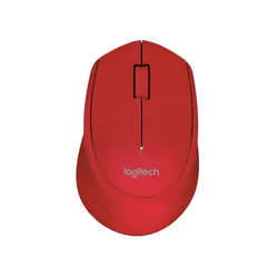 Mouse LOGITECH M280 Red Wireless USB 1000 3 Classic Windows
