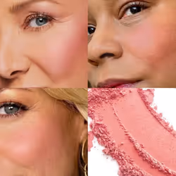 POPCODE Baked Blush Marbleized Powder Blush for Cheeks  Lightweight Natural Finish  Infused with Vitamin E  Vegan & Cruelty Free  Talc Free - #001 FAN