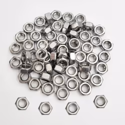 Tom's world 60Pcs M6-1 Hex Nut Assortment Set Stainless Steel 304(18-8) Metric Hexagon Nut for Bolts  Bright Finish  Full Thr ...