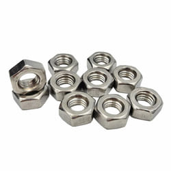 Tom's world 10Pcs M10-1.5 Hex Nut Assortment Set Stainless Steel 304(18-8) Metric Hexagon Nut for Bolts  Bright Finish  Full Thread (M10)