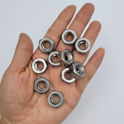 Tom's world 10Pcs M10-1.5 Hex Nut Assortment Set Stainless Steel 304(18-8) Metric Hexagon Nut for Bolts  Bright Finish  Full Thread (M10)