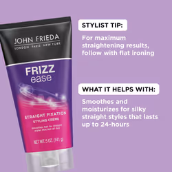 John Frieda Frizz-Ease Straight Fixation Styling Creme - 5 oz - 2 pk