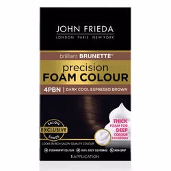 John Frieda Precision Foam Permanent Hair Colour in 4PBN Dark Cool Espresso Brown