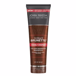 JOHN FRIEDA Visibly Deeper Shampoo, 245ml, 245 ml, Shampoo, Non-professional, Women, Brunette hair, Purifying, Smoothing, Sof ...