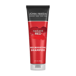 John Frieda Radiant Red Red Boosting Shampoo  Daily Shampoo  Helps Enhance Red Hair Shades  83 Ounce  with Pomegranate and Vita