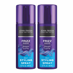 John Frieda Anti Frizz Frizz Ease Dream Curls Daily Styling Spray for Curly Hair Revitalizes Natural Curls 2-6.7 Oz