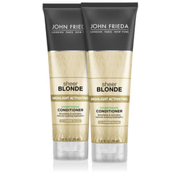 John Frieda Sheer Blonde Brightening Hair Conditioner  Helps Nourish and Activate Natural-looking Highlights  8.45 Ounce (2 Pack)