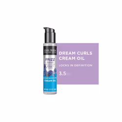 John Frieda Frizz Ease Dream Curls SLS, SLES Sulfate-Free, Nourishing & Repairing Hair Styling Cream Oil for Curly Hair, 3.5 ...