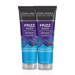 John Frieda Frizz Ease Dream Curls Curly Hair Conditioner SLS/SLES Sulfate-Free For Natural Curly Hair 8.45 Fl Oz (2 Pack)