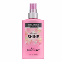 John Frieda Vibrant Shine Spray  Glossy Hair Treatment  Weightless Argan Oil Spray for Detangling  with Heat Protectant up to ...