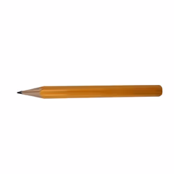 Comfort Axis Golf Pencils Bulk  Yellow Barrel 8.5cm Mini Pencils Pre-Sharpened 144/Box
