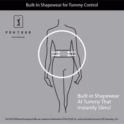 PGA TOUR Women's Regular Pull-on Golf Pant with Tummy Control (Size X-