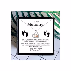 Gift For New Mum New Mummy Gift Pregnancy Gift Expecting Mother Gift From Baby Bump Pregnancy Gift Baby Feet Necklace To My Mummy Expecting Mother