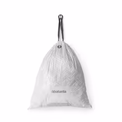 Brabantia PerfectFit Trash Bags Size M/16 Gal Thick Plastic Trash Can Liners with Drawstring Handles 120 Bags