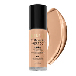 Milani Cosmetics 0717489700030 foundation makeup Bottle liquid 04 Medium Beige