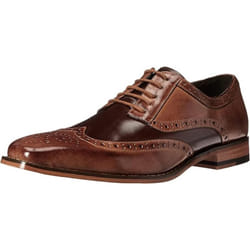 Stacy Adams Men's Tinsley-Wingtip Oxford  Tan/Brown  7.5 M US