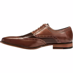Stacy Adams Men's Tinsley-Wingtip Oxford  Tan/Brown  7.5 M US