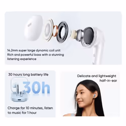 Xiaomi Redmi Buds 6 Active TWS Earphone - White