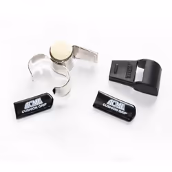 ACME Thunderer Finger Grip Metal Whistle Nickel-Plated (477/58.5) Large