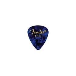 Fender Premium Celluloid Guitar Picks 351 Shape Blue Moto Thin 12-Pack