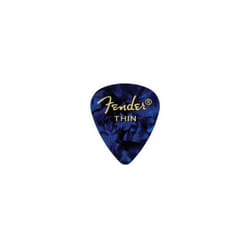Fender Premium Celluloid Guitar Picks 351 Shape  Blue Moto  Thin  12-Pack