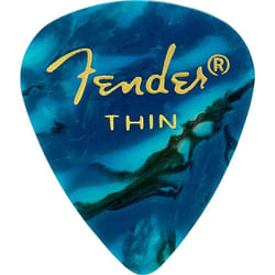 Fender Premium celluloid guitar Picks 351 Shape  Ocean Turquoise  Thin  12-Pack