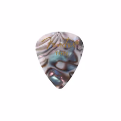 Fender Premium Celluloid Guitar Picks 351 Shape Abalone Thin 12-Pack