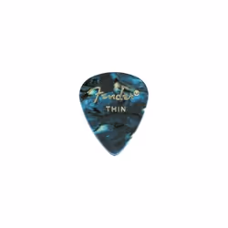 Fender Premium Celluloid Guitar Picks 351 Shape  Blue Moto  Heavy  12-Pack