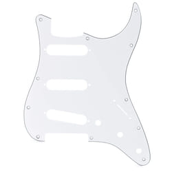 Fender Standard Stratocaster for 3 Single Coil Pickups  11 Hole  3-Ply - White