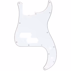 Fender 13-hole Vintage Mount P-Bass Pickguard - 3-ply White