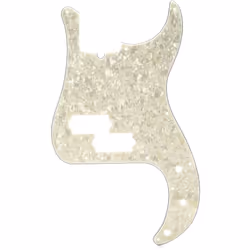 Fender Modern Pickguard Precision Bass 13-Hole - White Moto