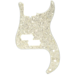 Fender Modern Pickguard  Precision Bass  13-Hole - White Moto