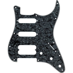 Fender Standard Stratocaster (11 Hole) 4-Ply for 1-Humbucking Pickup and 2 Single-Coil Pickups  (Lone Star/Fat Strat) - Black Pearl