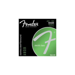 Fender 9050 Bass Strings  Stainless Steel Flatwound  9050M .055-.105